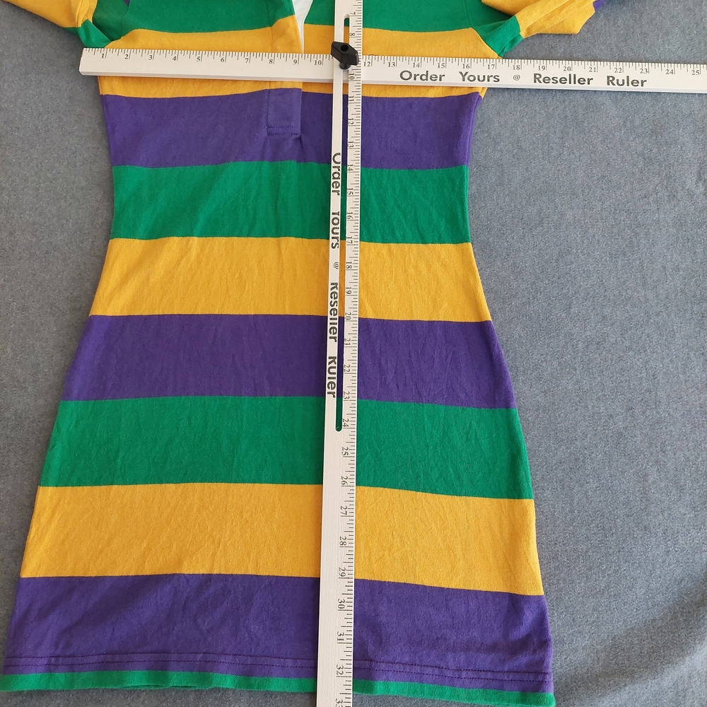 The Original PERLIS Mardi Gras Rugby Dress - XS - Picture 7 of 7